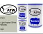 Preview: Ford, Light Aspen Silver Metallic, SM: 500ml Lackdose + 500ml Klarlack + 250ml Härter - Set, von ATW Autoteile West.